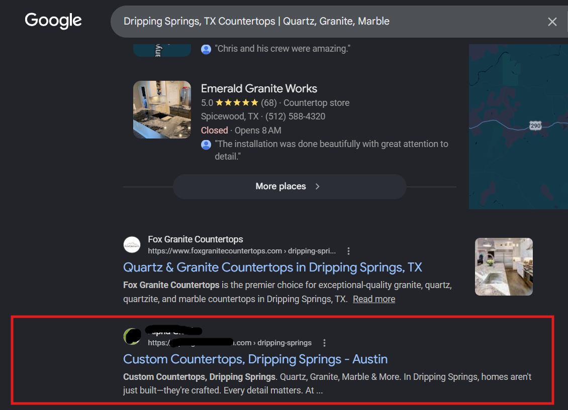 Alpha Granite top ranking screenshot