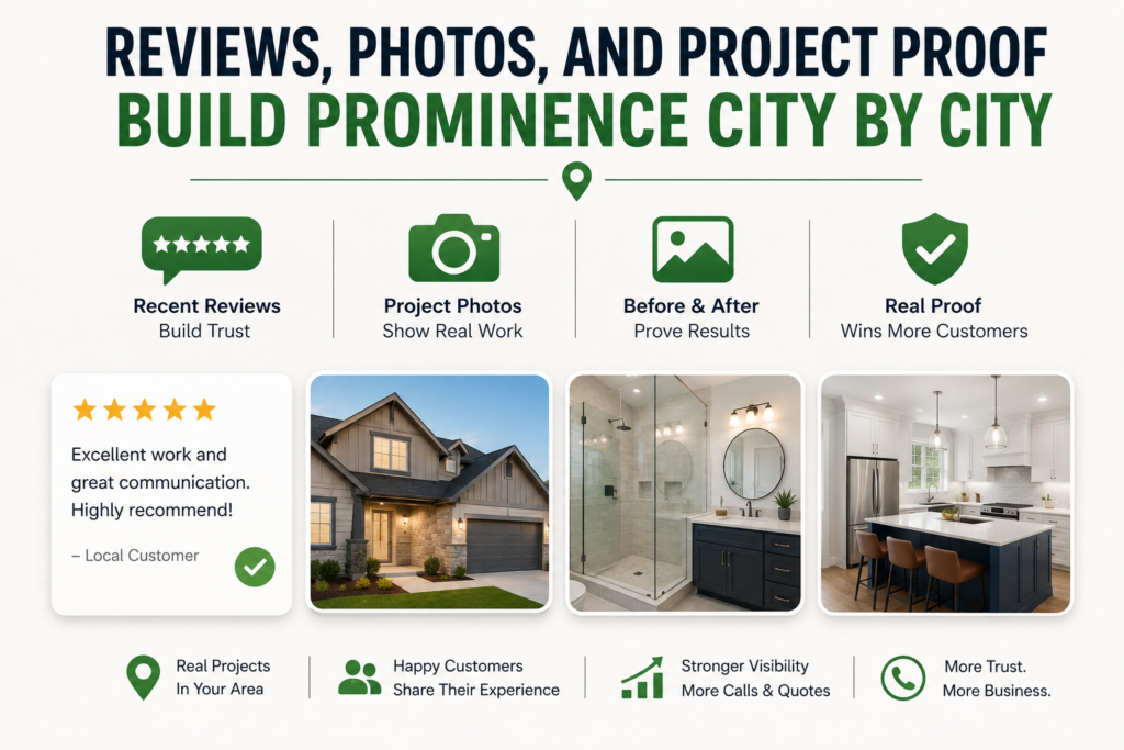 Reviews, Photos, And Project Proof Build Prominence City By City