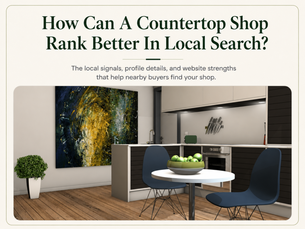 Local SEO for countertop shops and home improvement companies