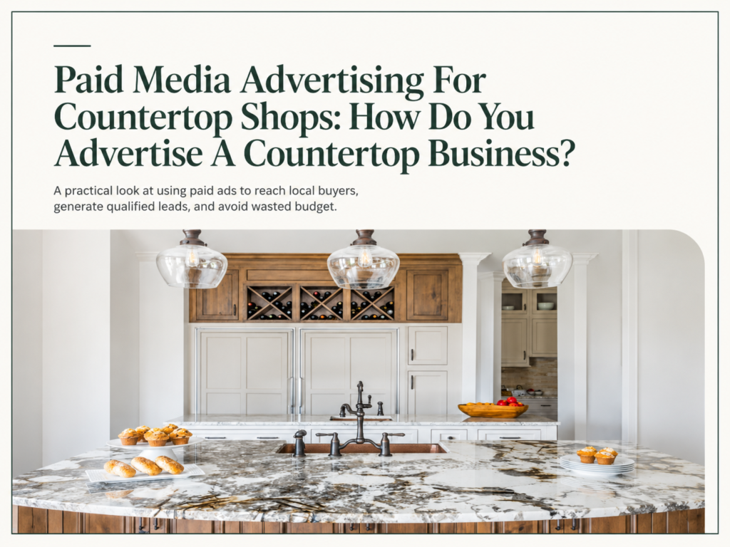 Paid Media Advertising for countertop shops