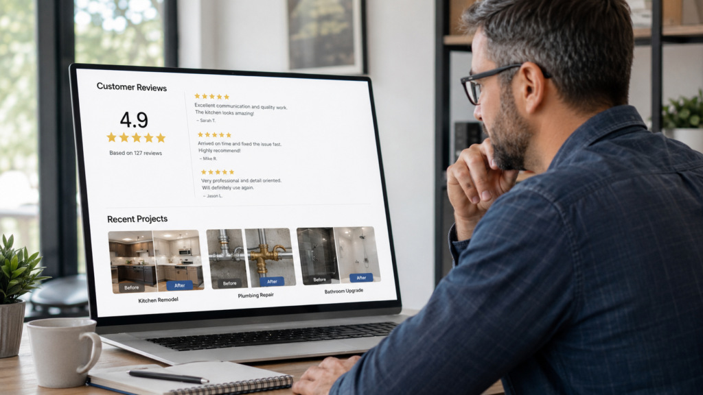 SEO For Home Service Businesses: Reviews, Photos, And Project Proof Are Part Of SEO
