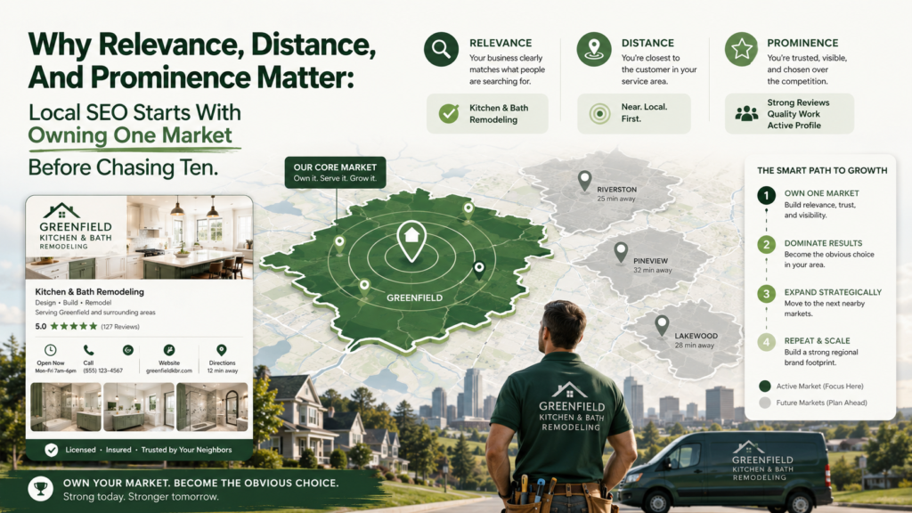 Why Relevance, Distance, And Prominence Matter: Local SEO Starts With Owning One Market Before Chasing Ten