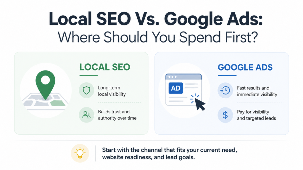 Local SEO Vs. Google Ads: Where Should You Spend First?
