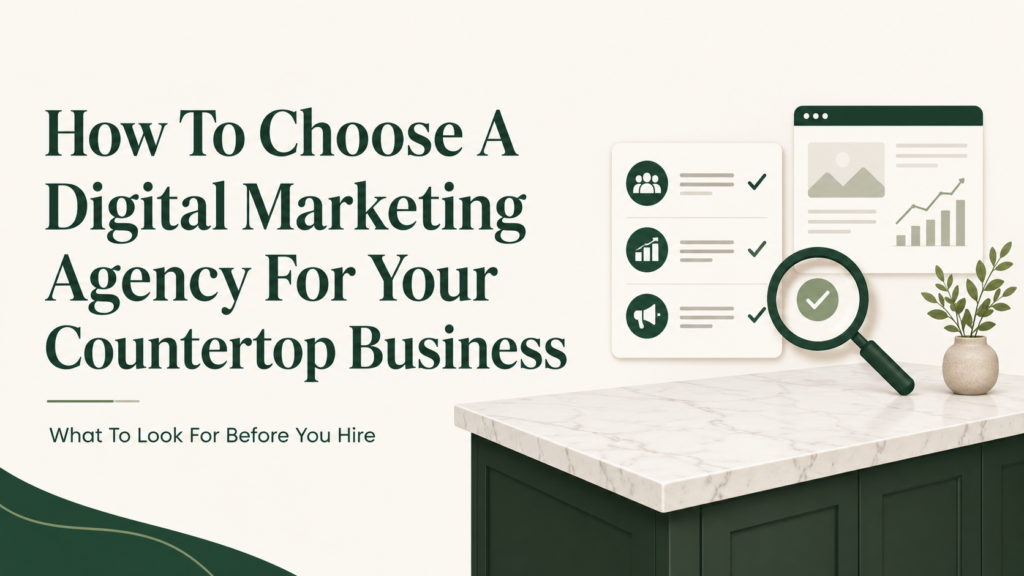 How To Choose A Digital Marketing Agency For Your Countertop Business